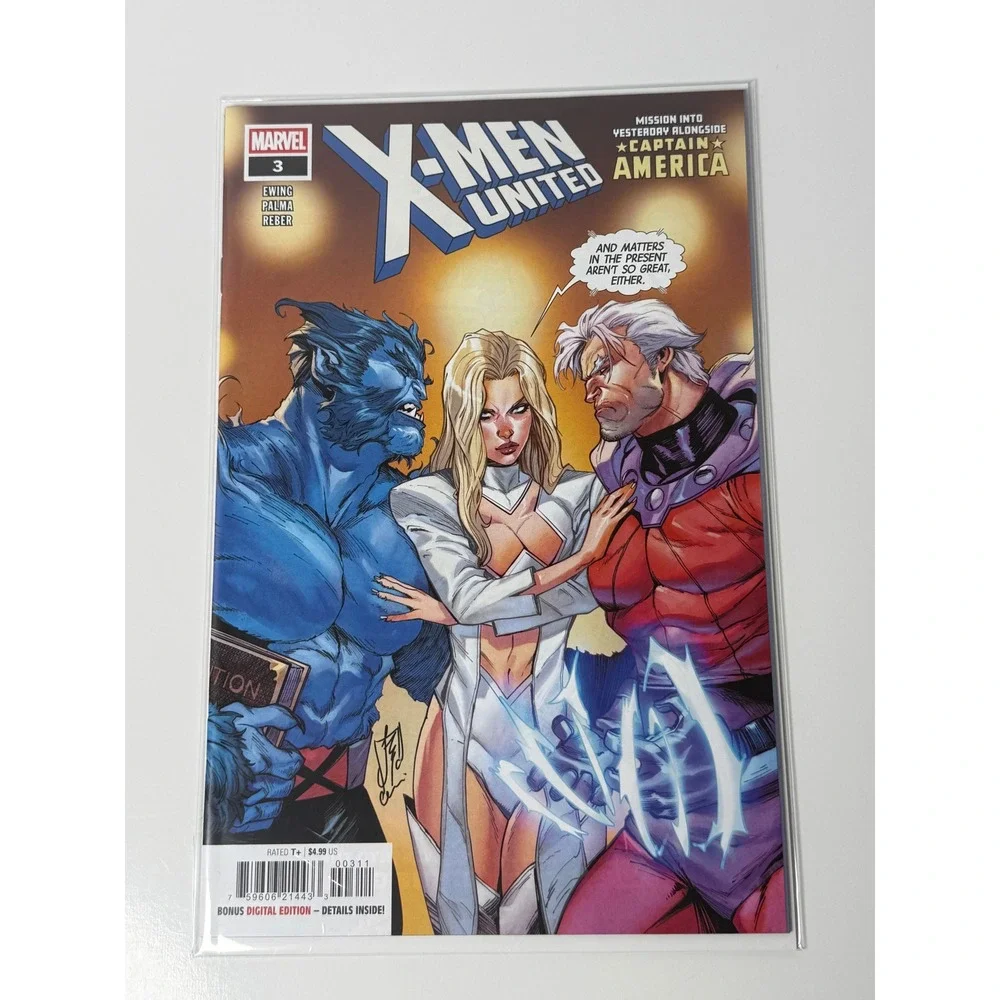 Marvel X-Men United 3 Ewing Palma Reber Beast Emma Frost Magneto Comic 2024